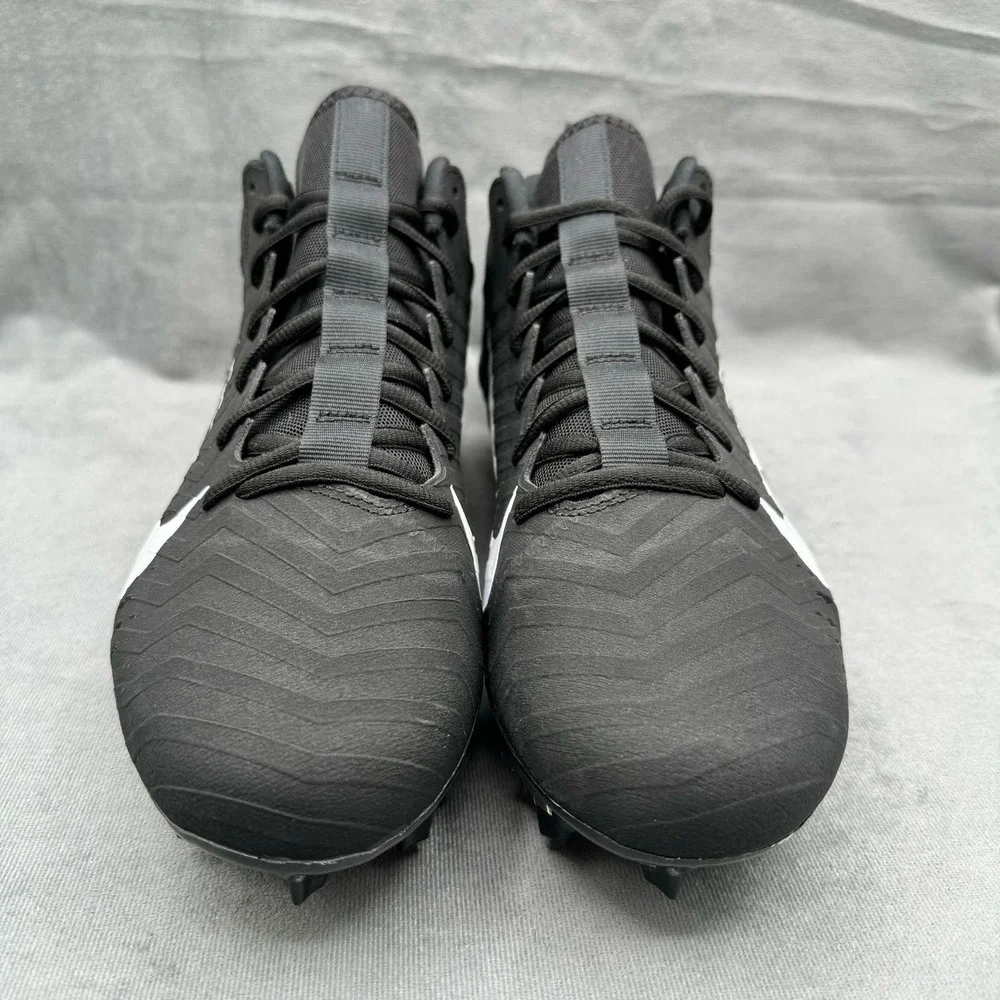 Nike Alpha Menace Pro 2 Shoes Low Football Cleats Men’s‎ 12 Black White